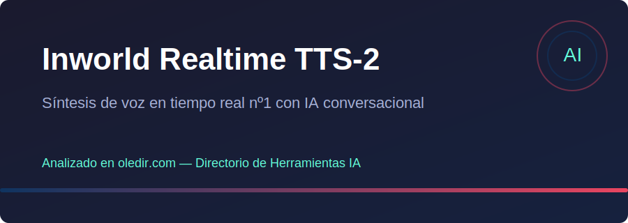Inworld Realtime TTS-2 - Análisis completo en oledir.com