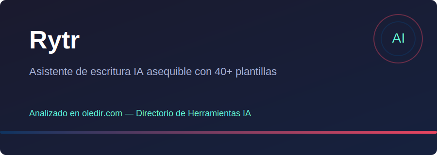 Rytr - Análisis completo en oledir.com