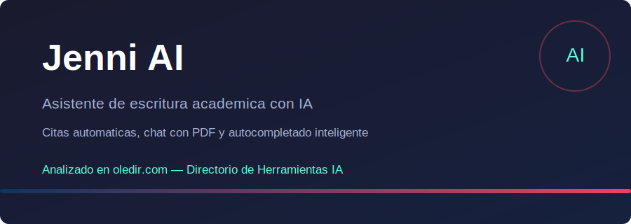 Jenni AI - Análisis completo en oledir.com