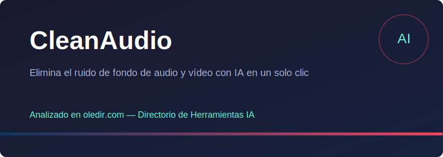 CleanAudio - Análisis completo en oledir.com
