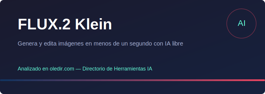 FLUX.2 Klein - Análisis completo en oledir.com
