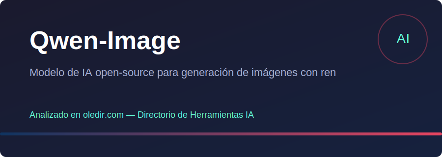 Qwen-Image - Análisis oledir.com