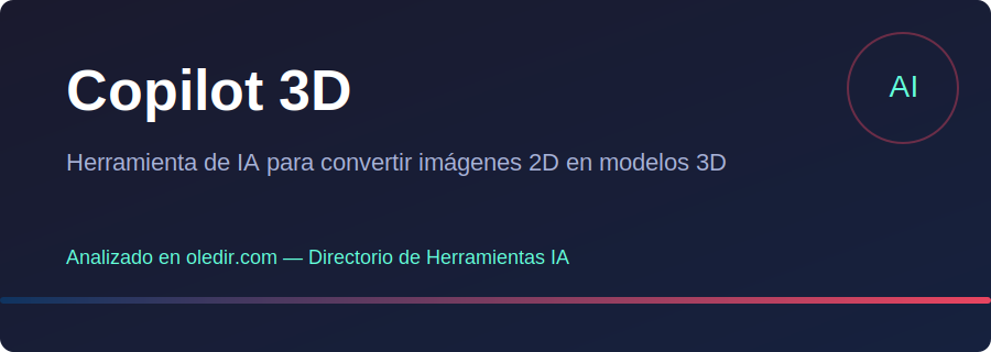 Copilot 3D - Análisis oledir.com