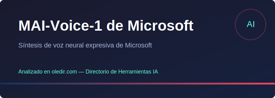 MAI-Voice-1 Microsoft - oledir.com