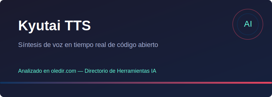 Kyutai TTS - Análisis completo en oledir.com