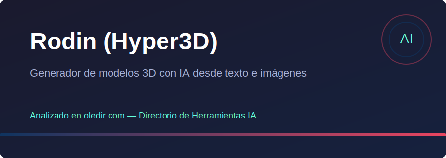 Rodin Hyper3D - Análisis completo en oledir.com