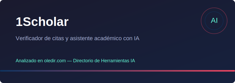1Scholar - Análisis completo en oledir.com
