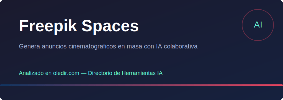 Freepik Spaces - Análisis completo en oledir.com
