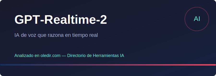 GPT-Realtime-2 OpenAI - Análisis completo en oledir.com