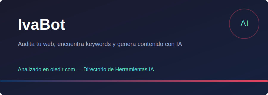 IvaBot - Análisis completo en oledir.com