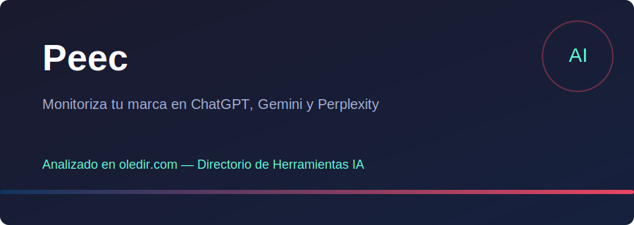 Peec - Análisis completo en oledir.com