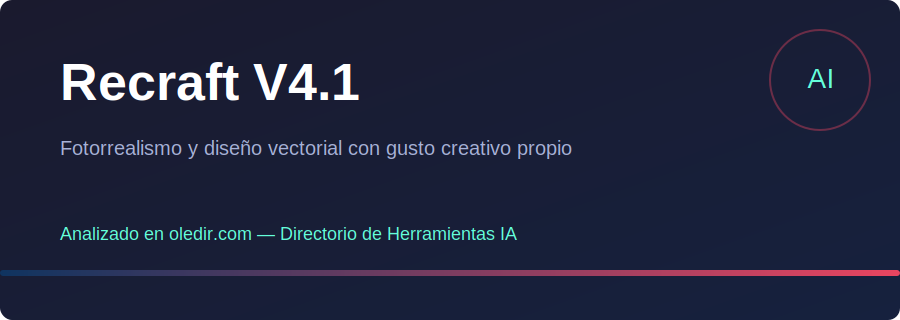 Recraft V4.1 - Análisis completo en oledir.com