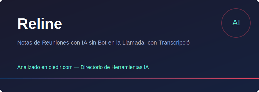 Reline - Análisis completo en oledir.com