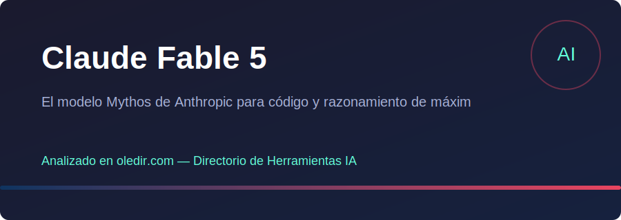 Claude Fable 5 - Análisis completo en oledir.com