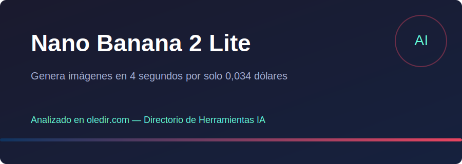 Nano Banana 2 Lite - Análisis completo en oledir.com