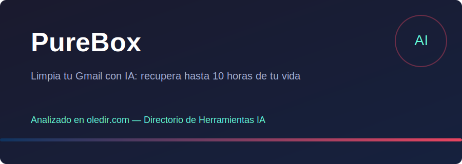 PureBox - Análisis completo en oledir.com