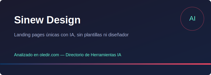 Sinew Design - Análisis completo en oledir.com