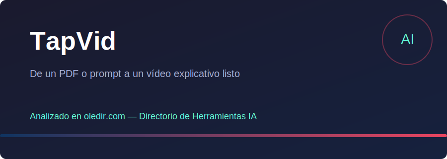 TapVid - Análisis completo en oledir.com