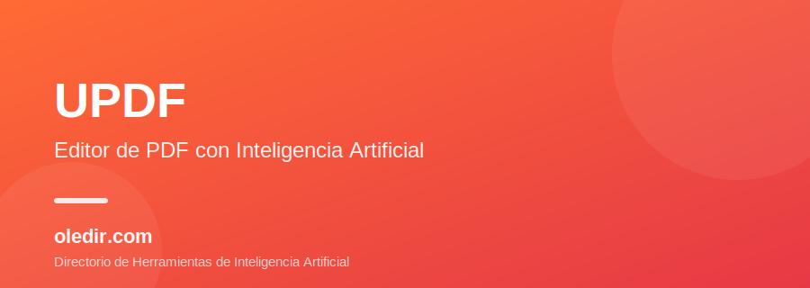 UPDF - Editor de PDF con Inteligencia Artificial - oledir.com