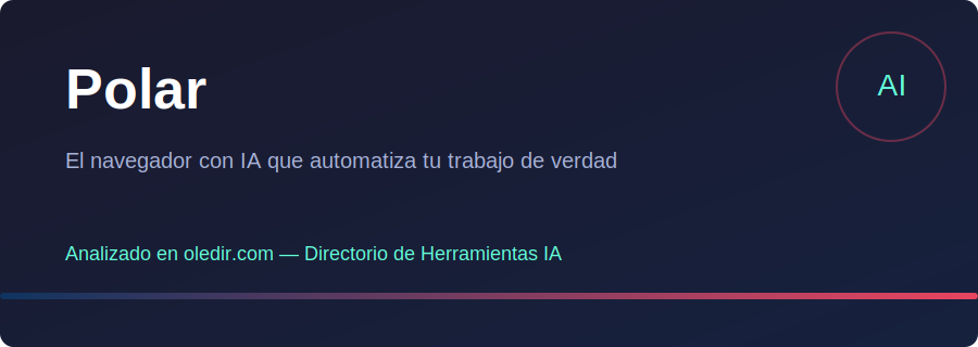 Polar - Análisis completo en oledir.com