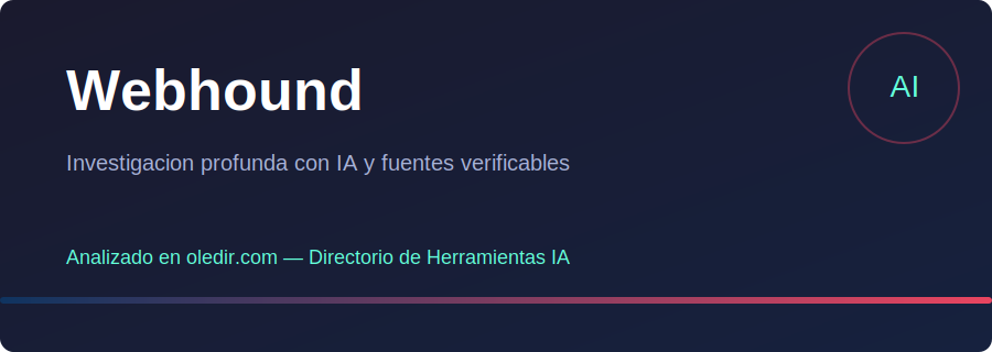 Webhound - Análisis completo en oledir.com