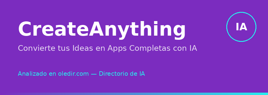 CreateAnything - oledir.com, directorio de inteligencia artificial