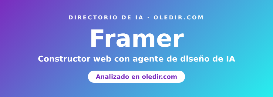 Framer - oledir.com, directorio de inteligencia artificial