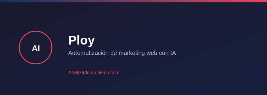Ploy - Analizado en oledir.com