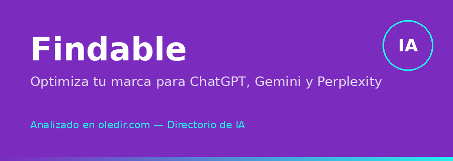 Findable - oledir.com, directorio de inteligencia artificial