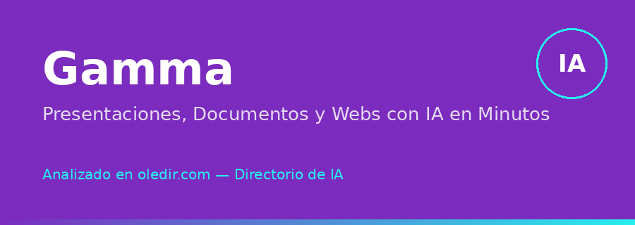 Gamma - oledir.com, directorio de inteligencia artificial