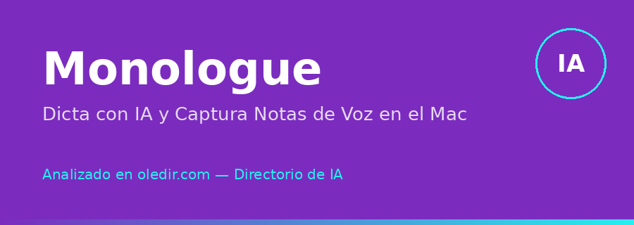 Monologue - oledir.com, directorio de inteligencia artificial