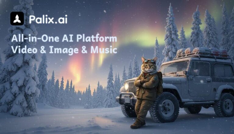 Imagen de portada oficial de Palix, la plataforma de IA para vídeo, imagen y música