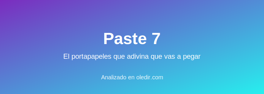 Paste 7 analizado en oledir.com