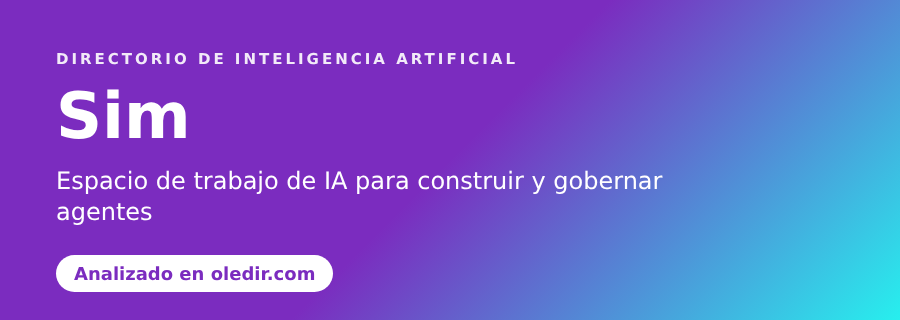Sim - oledir.com, directorio de inteligencia artificial