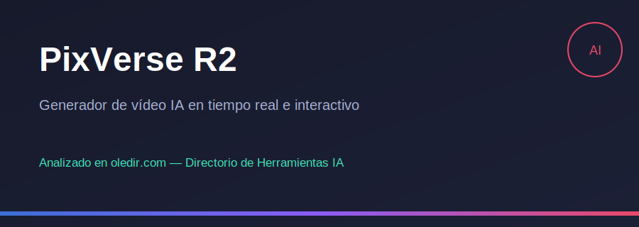 PixVerse R2 - Análisis completo en oledir.com